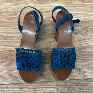 Tory Burch never used. The sole is leather never stepped on.